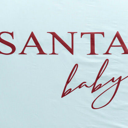 Santa Baby Decal - Christmas Baby Shower Party Sticker,Sign Party Balloon Arch Decorations,Gender Reveal Party Supplies Decorations,Winter Holiday Welcome Party Decor Decal (red)