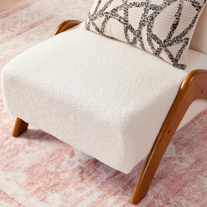 Oversized Accent Chair, upholstered armless mid Century Modern Living Room Chair