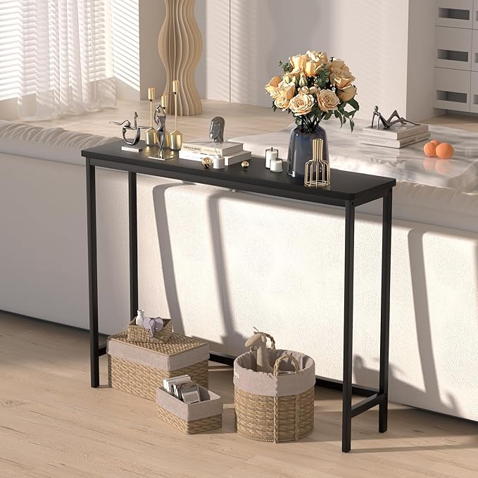 VASMIA Console Table, Entryway Table, Narrow Sofa Table, Living Room