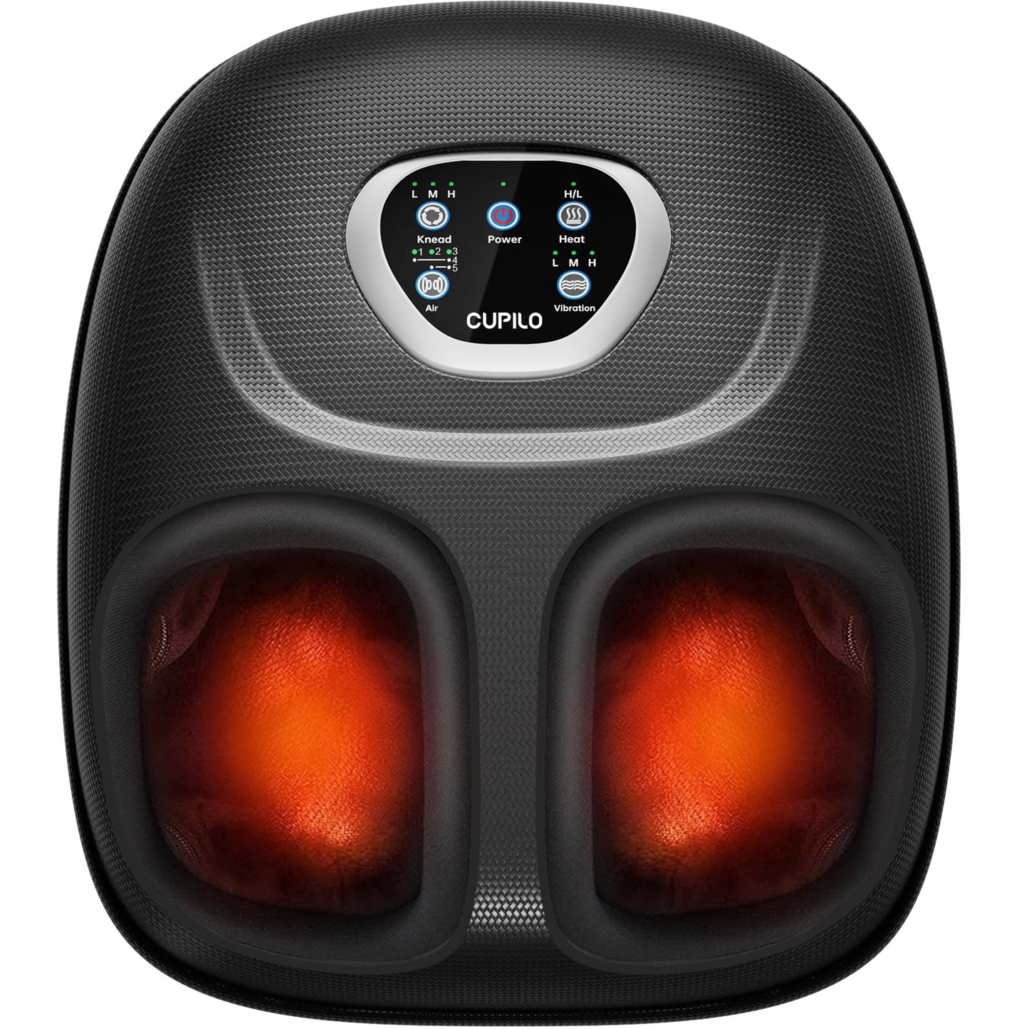 Foot Massager FSA Eligible HSA, Feet Massager with Heat for Plantar Fasciitis Relief, 5 Levels Compression & Vibration Massage for Neuropathy, Christmas Gifts for Women Men, Fits Up to 13"