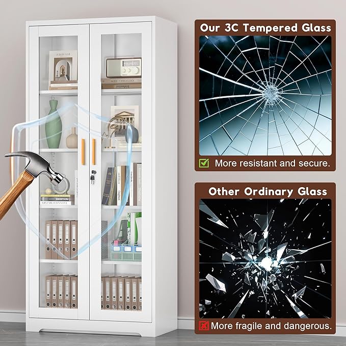UNICOLY Lockable Display Cabinet
