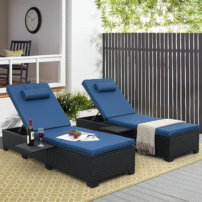 WAROOM Outdoor Chaise Lounge Chairs