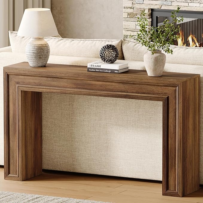 Rresyet 55 Inch Long Console Table, Sofa Table Behind Couch, Entryway Table