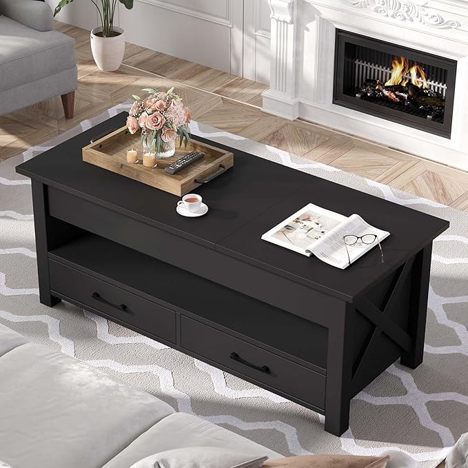 Seventable Coffee Table, 47.2" Lift Top Coffee Table
