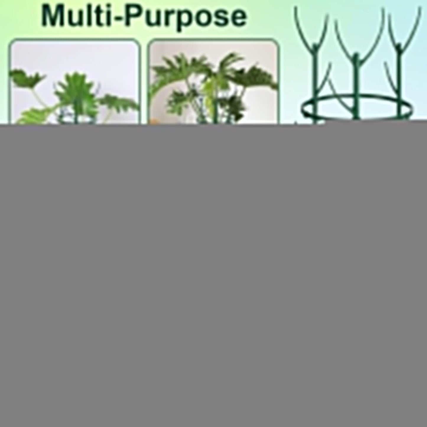 18 Pcs Plant Support Stakes & Plant Cage Support Rings, Plant Supports for Indoor Plants, Stackable Plant Holder Stick, Small Plants Potted Plants Flower Other Climbing Plants (6.4 "Wide X 11" High)