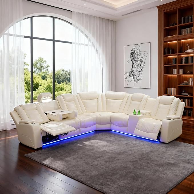 Electric Power Recliner Sectional