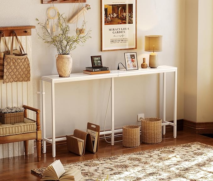 SUPERJARE 70 Inch Console Table