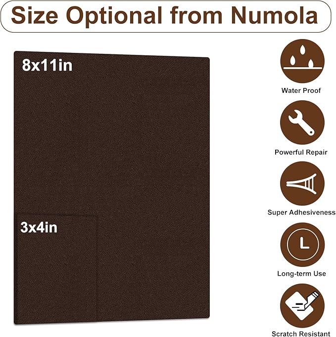 Numola Leather Repair Patch 8×11 inch Self-Adhesive Leather Repair Tape