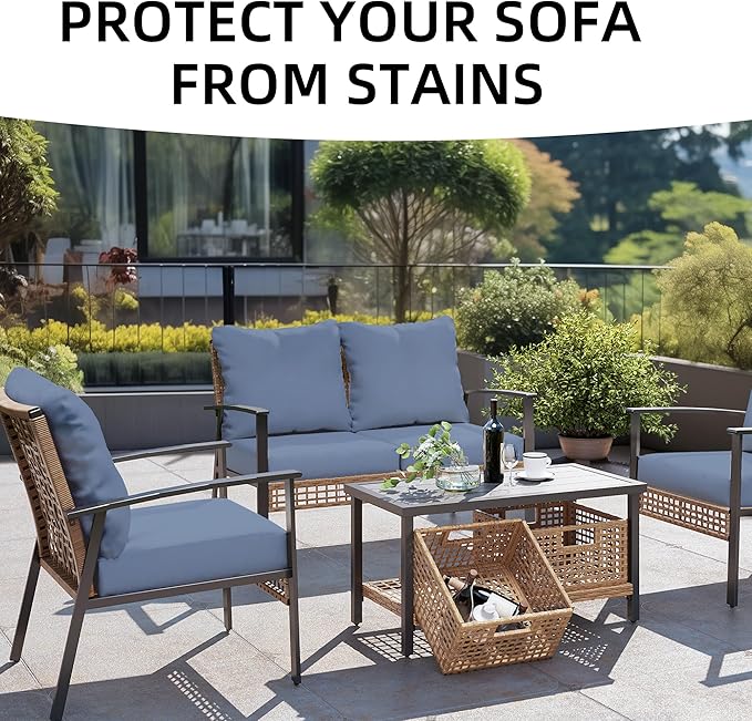 Outdoor Cushion Covers Set, Replacement