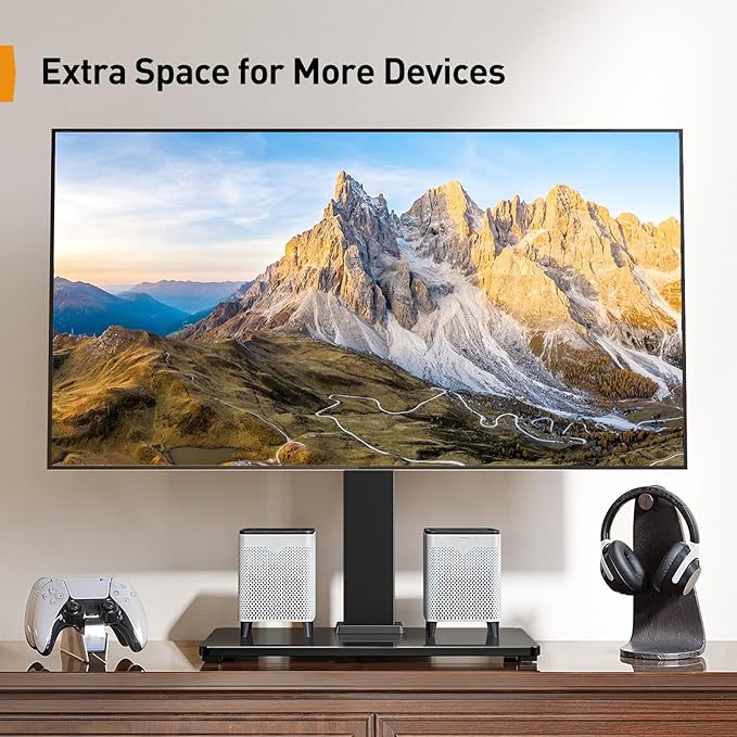 Perlegear Tabletop TV Stand, Universal TV Stand