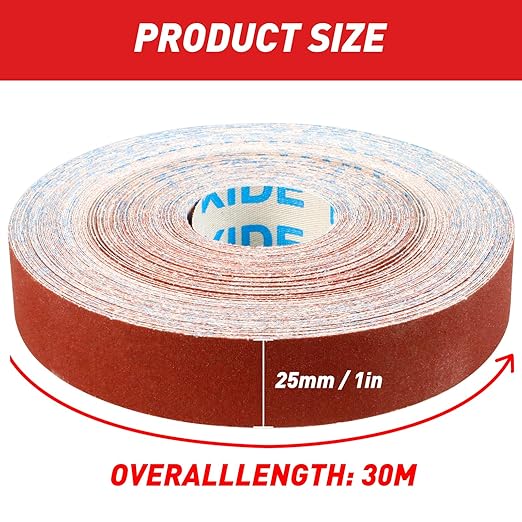 Emery Cloth Roll, 150 Grit Sandpaper Roll, Wet and Dry Emory Cloths