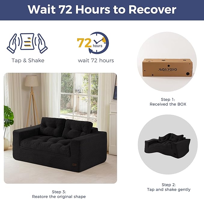 MAXYOYO 63" Loveseat Sofa Couch