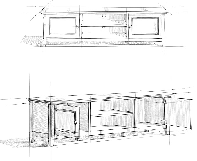 SIMPLIHOME Amherst TV Stand