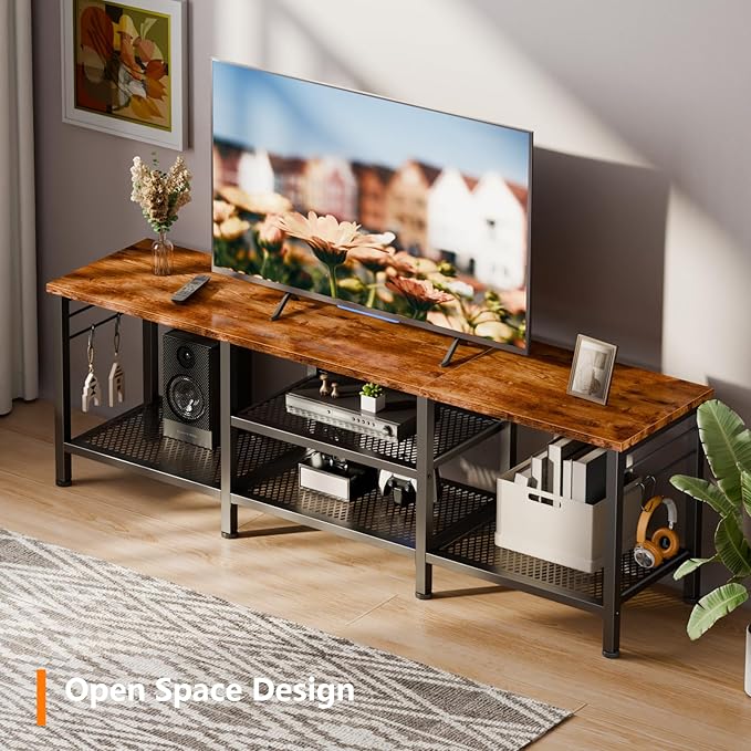 Furologee TV Stand for TVs up to 65 Inch, Entertainment Center