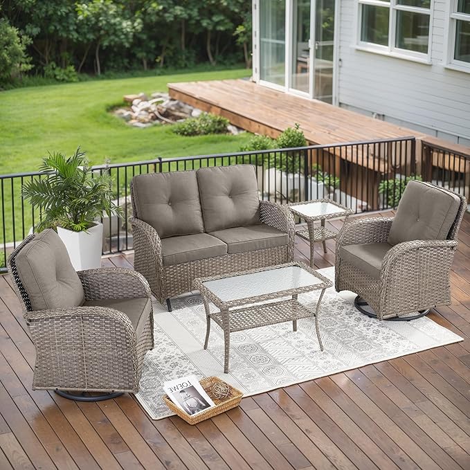 Belord 5 Piece Outdoor Patio Furniture Set