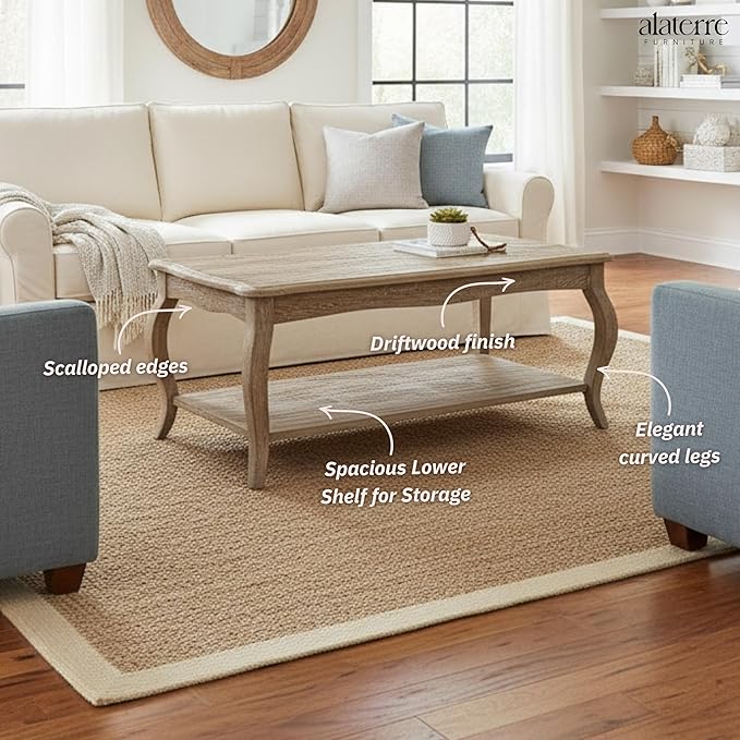 Alaterre Furniture Austerity 42-Inch Rustic Coffee Table