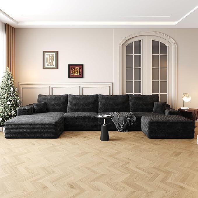 136" Sectional Couches for Living Room Cloud Couch Sofa