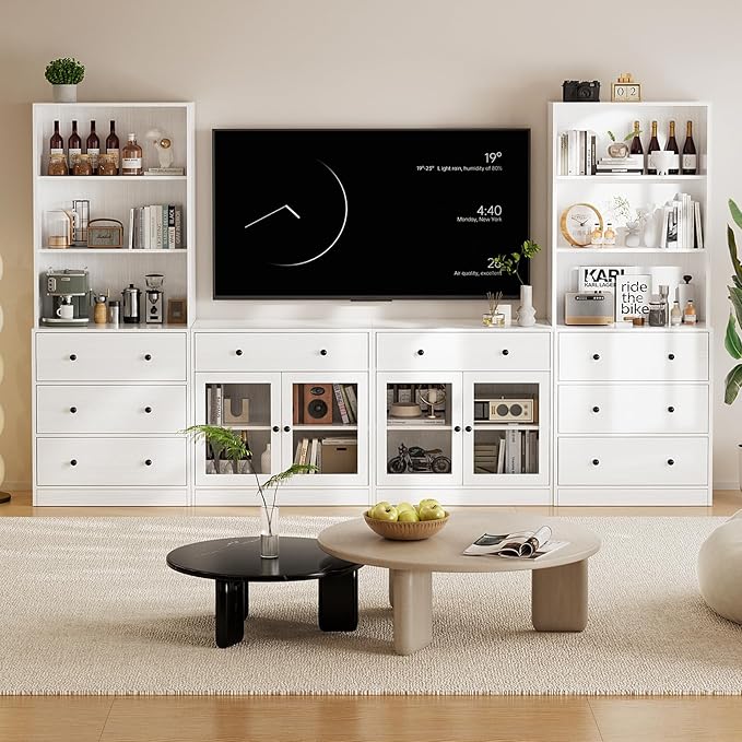 TUSY 71" Large TV Stand Set
