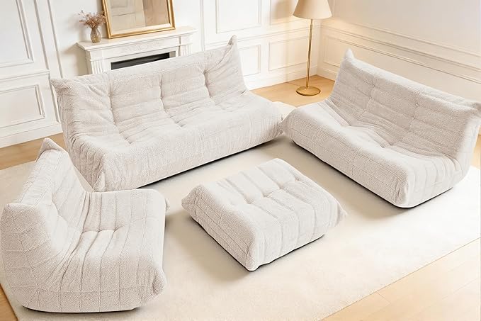 Bean Bag Pouf Ottoman, Foot Stool, Foot Rest