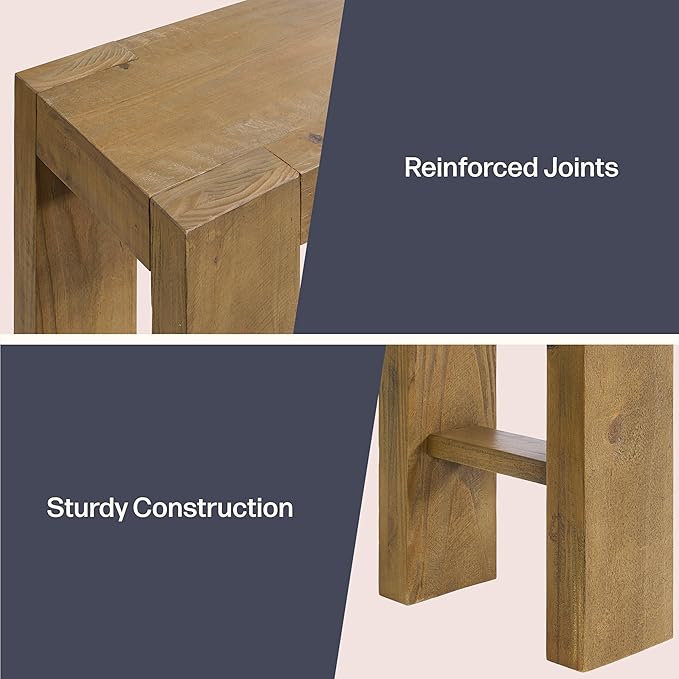 Alaterre Furniture Classic Solid Wood Console Table