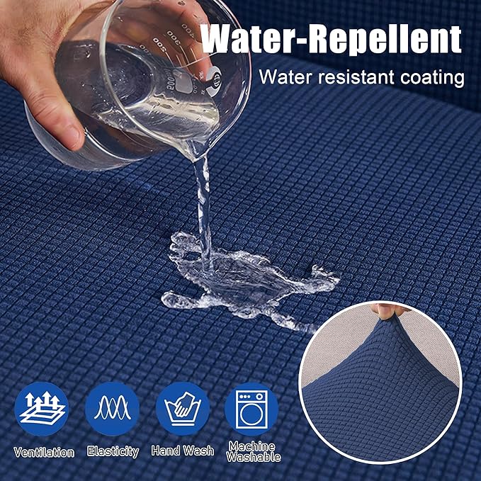 Water Repellent Sectional Couch Covers L Shape, Stretch Sofa Seat Cushion