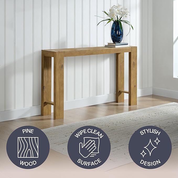 Alaterre Furniture Classic Solid Wood Console Table
