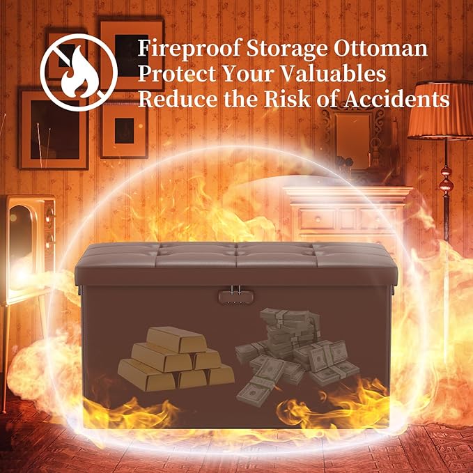 DocSafe Storage Ottoman Bench
