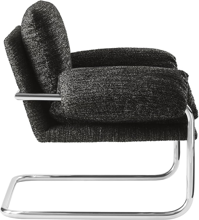 Modway Ansel Boucle Accent Chair in Charcoal