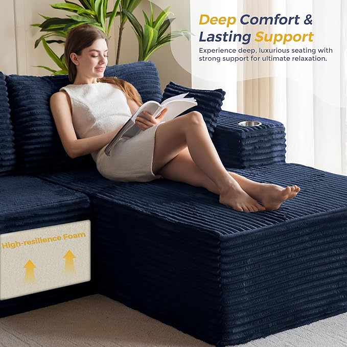 MAXYOYO 104" Modular Sectional Couch