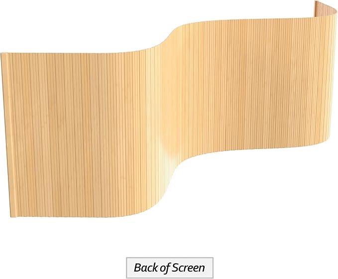 2 ft. Tall Reversible Bamboo Wave Screen