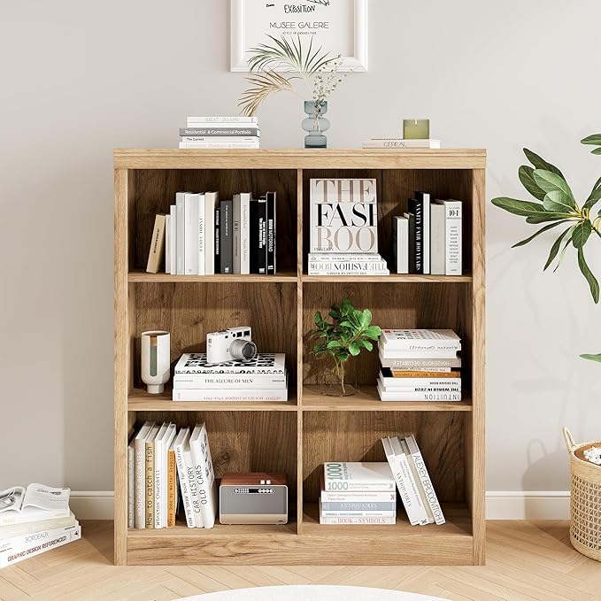 GarveeHome 6 Cube Storage Organizer, 53 Inch Tall Bookcase