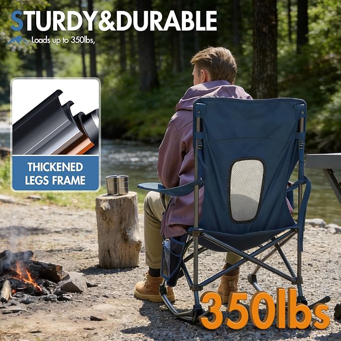 Portal Outdoor Rocking Chair Camping Folding Portable Rocker