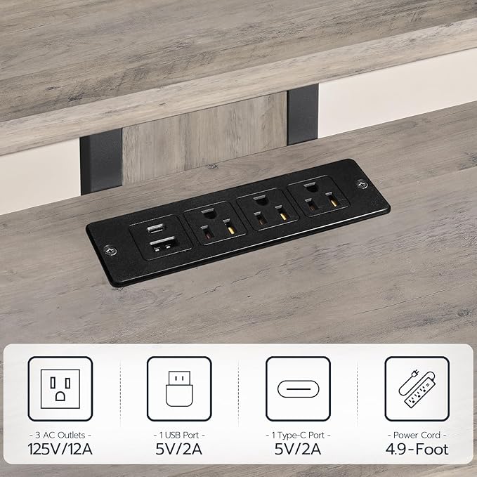 HOOBRO 4-Tier AV Media Stand, Media Console