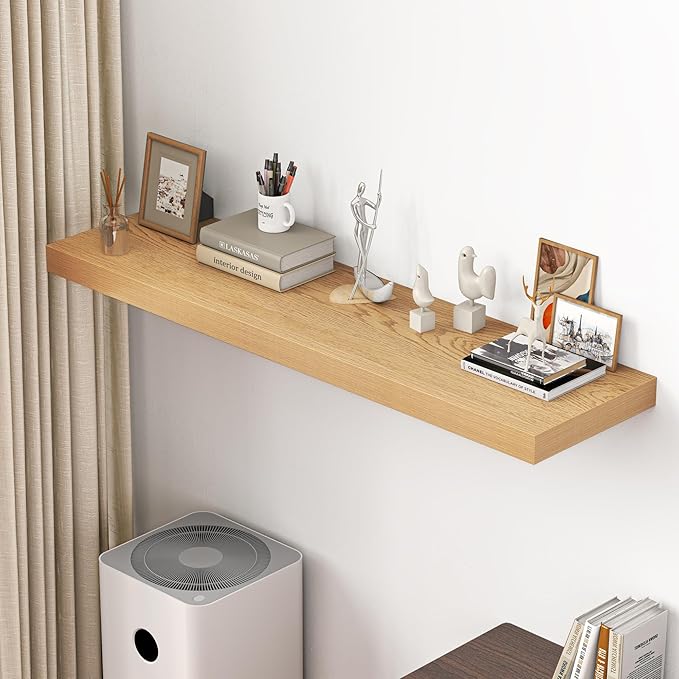 Dreamland 55" Floating Shelves for Wall, Wall-Mounted Shelves for Bedroom