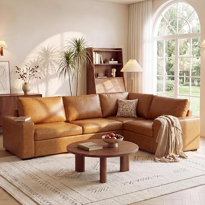 ABCASA Oversized Modular V Shaped Sectional Couches