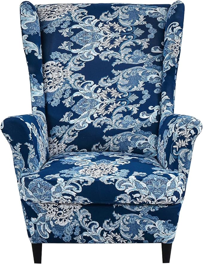 KRFOONN Wingback Chair Cover Slipcovers 2 Piece Stretch Wing Chair Covers