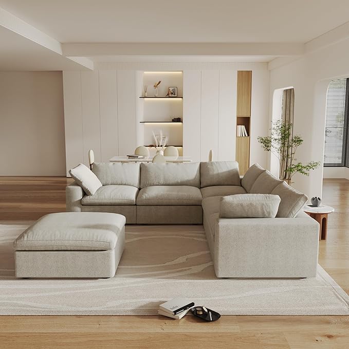 160.6" Cloud Couch Modular Sectional Sofa