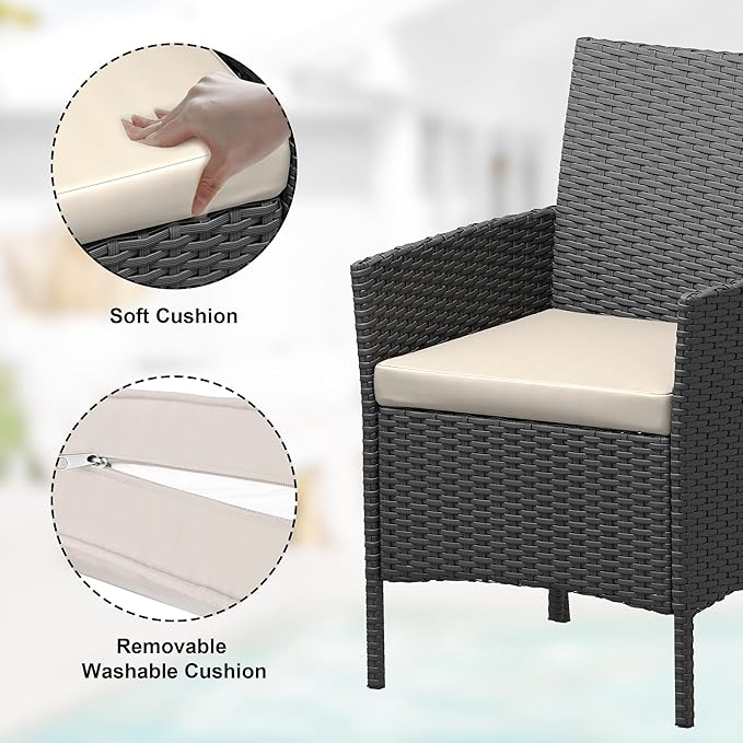 GarveeLife 3 Pieces Patio Furniture Set, Outdoor Furniture Sets