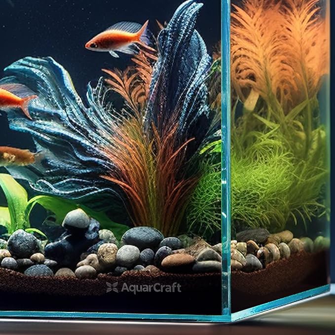Ultra Clear Glass Fish Tank 30 Gallon, 8mm Thickened Rimless Aquarium Tank Low Iron, Large Big Aquarium 23.6in x17.7in x 17.7in