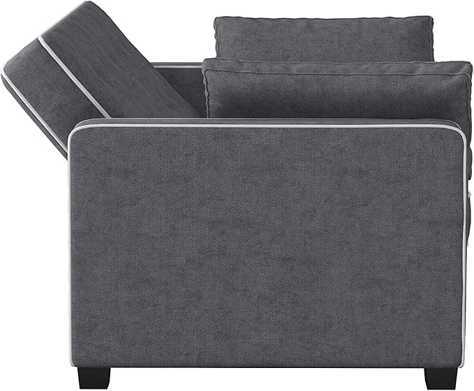 Serta Ainsley 66.5" Convertible Sleeper Loveseat, Full Size, Dreamcoil Comfort