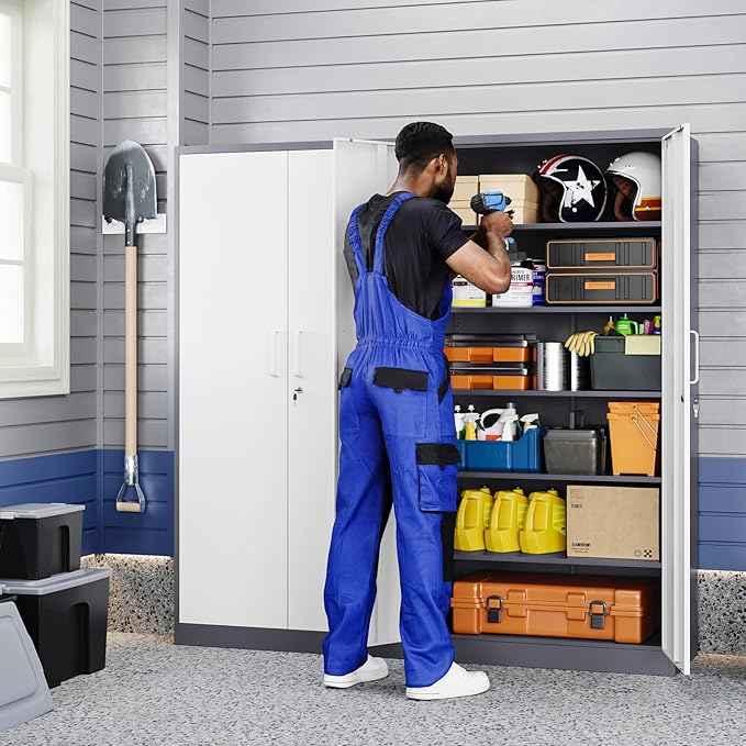 Yizosh Metal Storage Cabinet