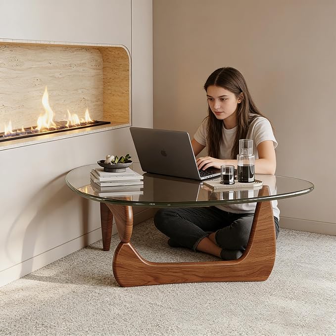 Modern Coffee Table for Living Room Retro Center Table