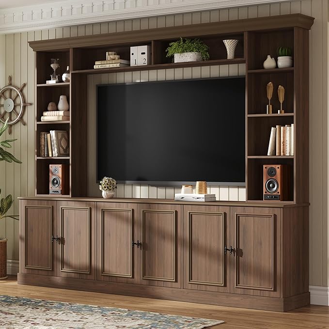 Merax 97.4" W Wall Unit Entertainment Center, TV Stand