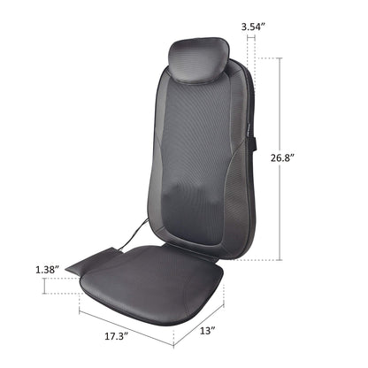 Snailax Back Massager with Heat, Shiatsu Massage Chair Pad for Back Pain, Rolling Kneading Massage Seat Cushion, Gifts for Women/Men, Stress Relax at Home Office