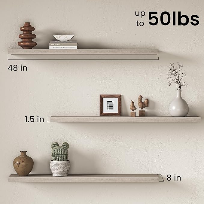 Fun Memories 48Inch Floating Shelves