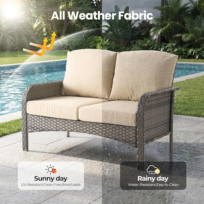 Weaxty 8 Pieces Outdoor Patio Furniture Sets