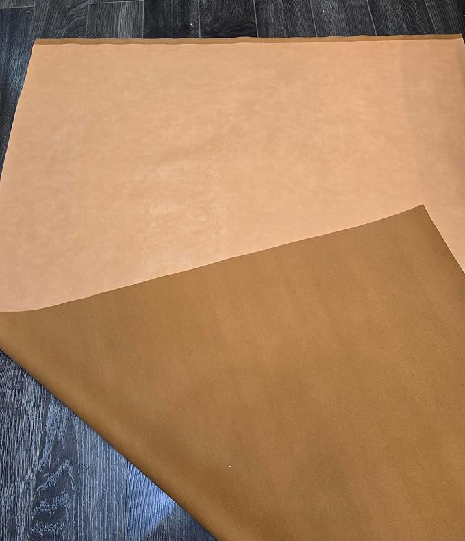 NAT Leathers | Camel Wheat Soft Faux Vegan Leather PU | 20 Yards Cut by The