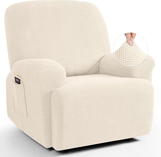 TAOCOCO Oversized Recliner Chair Covers, 1 Seater Streach Recliner Covers Soft
