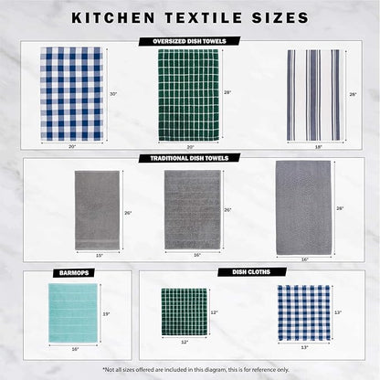 DII Cleaning Collection Multi-Purpose Microfiber, Dishcloth Set