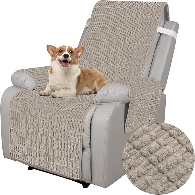 Foxdecor Recliner Chair Covers, Recliner Cover Non-Slip Chair Covers, Washable